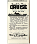 1972 Orient Overseas Cruise Line Advertisement Ship Transportation Vinta... - $368.75 MXN