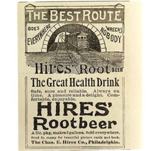 Hires Root Beer Soda Pop 1894 Advertisement Victorian Train Health Drink... - $473.67 MXN