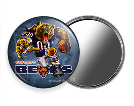 Angry Chicago Bears Football Team New Purse Pocket Hand Mirror Fan Men Gift Idea - £11.88 GBP+