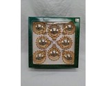Vintage Christmas Ornaments By Krebs (8) Gold Round  - £42.27 GBP