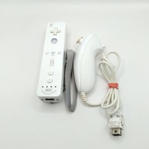 OEM White Nintendo Wii Motion Plus Remote Controller RVL-003 + Nunchuck,... - £16.63 GBP