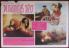 1967 Original Movie Inserts Dinamite Joe Dawson Van Nutter Spaghetti Western YU - £37.14 GBP