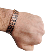 Pulsera de cobre 100 % puro, hecha a mano, con curación de leopardo, par... - $19.68