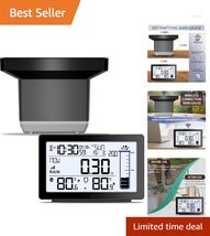 Smart Digital Rain Gauge: Remote Measurement &amp; Freeze-Proof Design for G... - $85.09