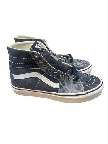 Vans Men SK8 Hi Denim Destroy Tapered Sneakers 721356 Black Size 4.5 - $64.35
