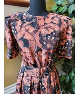 Pellini by Von Bramlett Dress Belted 7/8 Midi Vintage 1980&#39;s - $45.00