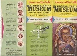 Niagara Falls Museum Brochure Oldest in North America Canada - £17.02 GBP