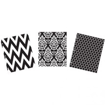 Lot of 3 Black and White 2-Pocket Paper Folder 8-1/2″ by 11″ by Avery - $2.99