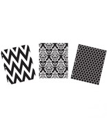 Lot of 3 Black and White 2-Pocket Paper Folder 8-1/2″ by 11″ by Avery - £2.34 GBP