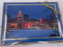 Vintage Plaza Kansas City Missouri 1990&#39;s Modern Christmas Cards Box Set 8  - £15.77 GBP