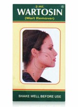 Wartosin Herbal Wart Remover Skin Tag Marks Spots Removal - 3 ml - £7.85 GBP
