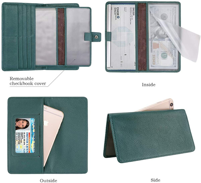 Itslife women's big fat rfid leather wallet clutch organizer checkbook holder outlet