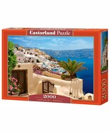 Castorland 2000 Piece Santorini Jigsaw Puzzle Greece Aegean - $42.71