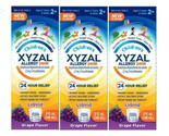 Xyzal Children&#39;s Allergy 24HR Oral Solution, Grape, 5 Fl. Oz ( Pack of 3 ) - £14.15 GBP
