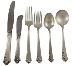 Damask Rose by Oneida Sterling Silver Flatware Set Service 57 Pieces Place Size - £2,636.04 GBP