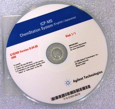 Agilent ICP-MS ChemStation System English Japanese G1834B Ver B.04.00 2008 - $423.00
