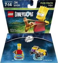 LEGO Dimensions Fun Pack - The Simpsons: Bart and Gravity Sprinter - £13.18 GBP