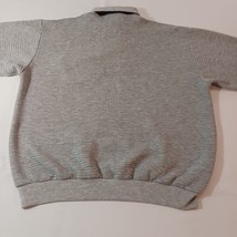 Vintage Classics By Palmland Men's Gray Cotton Blend Polo Pullover Sweater Sz L image 12