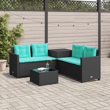  Patio Sofa Black, Turquoise - $7,954.58 MXN