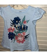 Old navy floral, graphic, ruffle sleeve top size 4t - $9.40 CAD