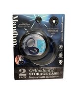 Manthm Orthodontic Storage Case 2 Pack Built In Mirror Retainer Travel R... - $149.79 MXN