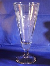 Princess House Heritage Crystal Pilsner/Parfait Glass Etched Flower Ex. Used Con - £6.49 GBP