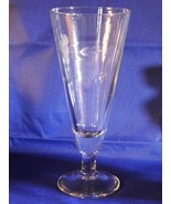 Princess House Heritage Crystal Pilsner/Parfait Glass Etched Flower Ex. ... - $11.34 CAD