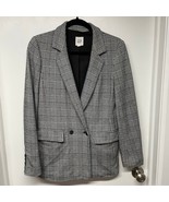 Gap Womens Classic Girlfriend Grid Blazer Houndstooth Plaid Double Breas... - $35.64