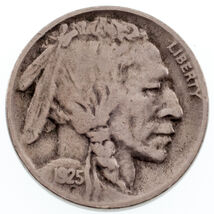 1925-S Buffalo Nickel 5C VF État, Naturel Couleur, 4-Digit Date - $85.04