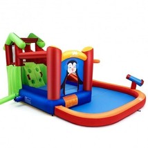 Inflatable Slide Bouncer and Water Park Bounce House Without Blower - Color: Or - £275.33 GBP