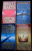 George Rr Martin Game Of Thrones 1-4 Mmpb Feast Crows~Storm Swords~Clash Kings - £12.86 GBP