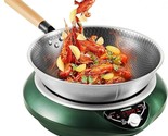 1700W Electric Induction Wok, Concave Induction Cooktop With Wok Fast &amp; ... - $374.99