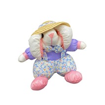 Vintage DanDee Bunny Rabbit Purple , Pink Pastels Parachute Nylon Puffalump - £11.63 GBP