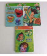 Lot Of 3 Leap Frog Tag Junior &amp; Leap Reader Junior Disney &amp; Sesame Stree... - $11.87