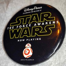 Vintage Star wars Pinback button      &quot;The Force Awakens&quot; - £13.23 GBP
