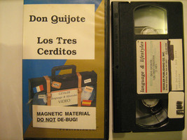 Vhs Tape Don Quijote Los Tres Cerditos (Three Little Pigs) [Y30e6] - £22.31 GBP