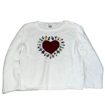 Janie and Jack Vintage World Peace on Earth Girls Sweater 4T NWOT - £30.19 GBP
