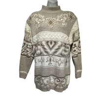 vintage IB diffusion Embellished cable knit mohair sweater Size XS - £31.28 GBP