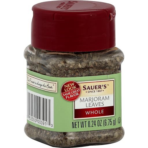 Primary image for Sauer's Marjoram Leaves, Whole, 0.24 oz