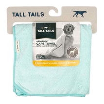 Tall Tails Dog Blue Cape Towel 27X27 Inches - £25.93 GBP