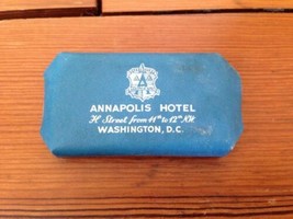 Vintage 1930s Annapolis Hotel Washington DC Travel Bar Soap from Wedding Night - $18.99