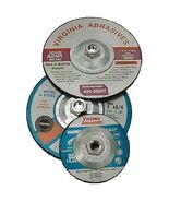 VIRGINIA ABRASIVES 424-59004 4-1/2&quot; x 1/4&quot; x 5/8&quot;-11&quot;, Metal Grinding Wh... - $27.92 CAD