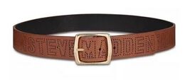 Steve Madden Perforated Logo Pants Belt, Size Medium - $23.17