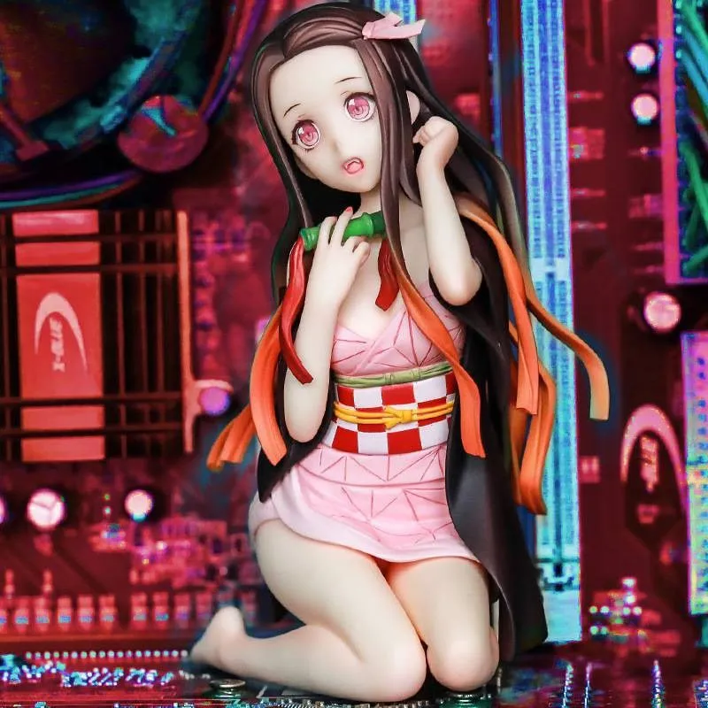 12CM Kamado Nezuko Hot Anime Character Static Demon Slayer Model Dolls Toy Gift - £9.95 GBP