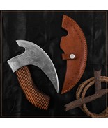 Viking Pizza Axe Handmade Stainless Steel Damascus Pizza Cutter With Ros... - €38,51 EUR
