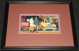 Vintage Coca Cola Delicious Refreshing Framed Poster Display Official Re... - $34.64