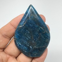 42.3g, 2.6&quot; x 1.8&quot; Blue Apatite Cabochon Large Drop Shape @Madagascar,B1650 - £10.06 GBP