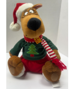 Scooby Doo In Christmas Santa Hat &amp; Outfit Singing 11&quot; Plush Figure - $34.27 CAD
