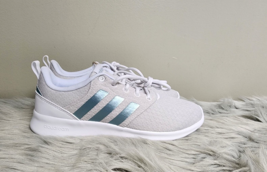 Adidas QT Racer  2.0 Women Athletic Shoe Running Sneaker Grey Trainer Size 8 - £43.48 GBP