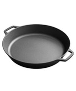 Pre-Seasoned Large Cast Iron Skillet 17 Inch, Dual Handle Outdoor Campin... - $332.55 CAD